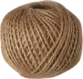 Naturel Doğal Jüt İp Hasır İp Süsleme İpi 100 gr-100 metre (2mm Kalınlık) (10 Adet) - 2