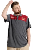 Mode XL Büyük Beden Erkek T-shirt Polo CHNGYRMD 23328 Antramelanj - 1