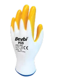 Beybi PN5 Örme Nitril Sarı İşçi Eldiveni 10 Beden (15 Çift) - 3