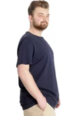 Mode XL Büyük Beden Erkek T-shirt GAME OVER 23130 Lacivert - 4