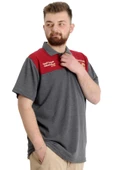 Mode XL Büyük Beden Erkek T-shirt Polo CHNGYRMD 23328 Antramelanj - 2
