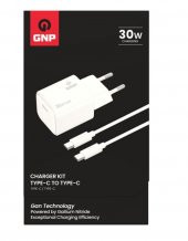Genpa GNP 30W GAN Şarj Adaptörü ve Type-C Kablo Beyaz Genpa Garantili - 1