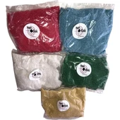 Renkli Dekoratif Kum Oyuncak Kumu  (5 Paket) Vazo Kumu Bahçe Dekor Saksı Terraryum Kum 3,5 Kg - 5