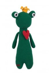 Amigurumi Organik Oyuncak-Uyku Arkadaşı Kurbağ-Örme Kurbağ-Örme Bebek - 1