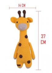 Amigurumi Organik Oyuncak-Uyku Arkadaşı -Örme Zürafa Bebek - 3
