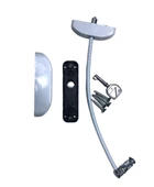 Çelik Halatlı Kilit Pvc Pencere Emniyet Çocuk Güvenlik Kilidi (1 Adet) - 3