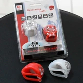 Bisiklet Işığı Gece Lambası Su Geçirmez Silikon Uyarı İkaz Yanıp Sönen - 6