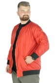Mode XL Büyük Beden Erkek Kolej Mont Jesica 22611 Kırmızı - 1