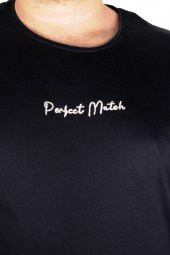Mode XL Büyük Beden T-shirt BYaka Perfect Match 21156 Lacivert - 3