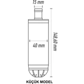 Midapo 12 Volt 1/4 Mini Dalgıç Pompa Mazot,Su Yada Süt Pompası - 3