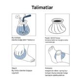 Buz Torbası Soğuk Kompres Torbası Emniyetli Kapaklı Su Geçirmez Kumaş 1 Adet - 8