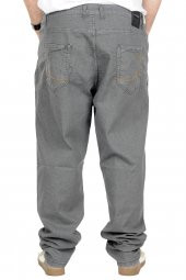 Mode XL Büyük Beden Erkek Kot Pantolon Klasik 5Cep Mark 22930 Gri - 3
