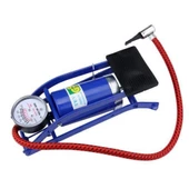 Bisiklet Pompası Top Şişirme Hava Ayak Pompası Basınç Göstergeli Tek Pistonlu - 1