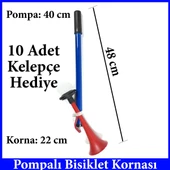 Yüksek Desibelli Havalı Pompa Bisiklet Kornası Havalı Kamyon Kornası - 3