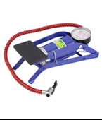 Bisiklet Pompası Top Şişirme Hava Ayak Pompası Basınç Göstergeli Tek Pistonlu - 7