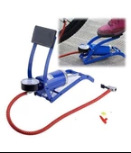 Bisiklet Pompası Top Şişirme Hava Ayak Pompası Basınç Göstergeli Tek Pistonlu - 8