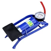 Bisiklet Pompası Top Şişirme Hava Ayak Pompası Basınç Göstergeli Tek Pistonlu - 4