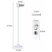 Çelik Halatlı Kilit Pvc Pencere Emniyet Çocuk Güvenlik Kilidi (4 Adet) - 4