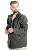 Mode XL Büyük Beden Erkek Mont Waterproof Softshell 21232 Haki - 1