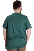 Mode XL Büyük Beden Erkek T-shirt BEST SCORE 23134 Nefti thumbnail 4