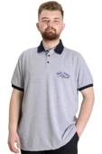 Mode XL Büyük Beden Erkek Polo T-shirt SAILING 23344 Grimelanj - 1