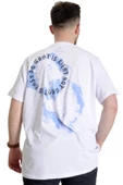 Mode XL Büyük Beden Erkek T-shirt WHAT IS 23151 Beyaz - 2