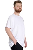 Mode XL Büyük Beden Erkek T-shirt CULTURE 23146 Beyaz - 3