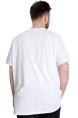 Mode XL Büyük Beden Erkek T-shirt CULTURE 23146 Beyaz - 4