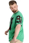 Mode XL Büyük Beden Erkek T-shirt 91 23153 Yeşil - 2