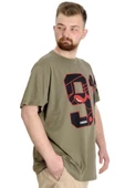 Mode XL Büyük Beden Erkek T-shirt 91 23153 Haki thumbnail 3