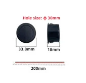 Voltmetre DC 4-100V Led Dijital Ekran Dairesel - Kırmızı - 2