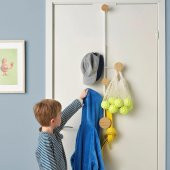 Kapı Askısı, Beyaz-Huş MeridyenDukkan 99x28 cm Banyo-Ardiye Alanı Düzenleyici - 5