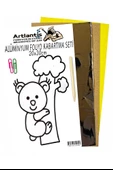 Alüminyum Folyo Kabartma Seti 20x30 cm Deney Malzemesi 1 Paket Aliminyum Folyo Seti Kabartma - 7