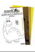 Alüminyum Folyo Kabartma Seti 20x30 cm Deney Malzemesi 1 Paket Aliminyum Folyo Seti Kabartma - 12