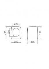 Vitra Metropole Rim-Ex Beyaz Kanalsız Asma Klozet Ve Yavaş Kapanır Kapak 7672B003-0559 - 5