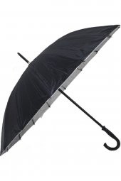 Siyah Erkek Baston Şemsiye  16 tel thumbnail 1