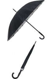 Siyah Erkek Baston Şemsiye  16 tel thumbnail 4