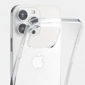 FitCase iPhone 15 Pro Kılıf Kamera Korumalı Silikon Şeffaf Arka Kapak - 2