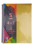 a4 boy 4+1 ayraçlı defter dersane defteri (4 kareli 1 çizgili )125 yaprak udep - 5