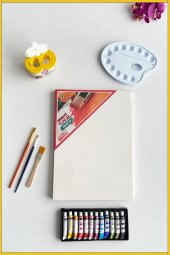 Tuval Boyama guaj  boya Öğrenci Resim Seti 25x35 Tuval thumbnail 1