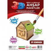 Ev Kumbara Ahşap Maket - 1