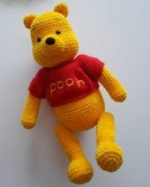 Ayı Winnie Pooh Amigurumi Organik Oyuncak - 1