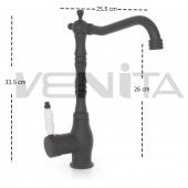 Venita Siyah Rustik Mutfak Batarya - 4