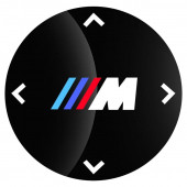 BMW M LOGOLU MULTIMEDYA DÜĞME ÜZERİ STICKER (48 MM) - 1