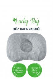 Kafa Yastığı Gri Bebek Kafa Yastığı, Düz Kafa Yastık, Bebek Yastığı, Organik Pamuk Kumaş - 1