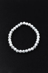 Havlit Doğal Taş Bileklik 6 mm Küre Kesim thumbnail 2