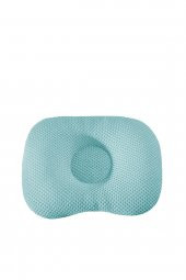 Kafa Yastığı Mavi Bebek Kafa Yastığı, Düz Kafa Yastık, Bebek Yastığı, Organik Pamuk Kumaş - 2