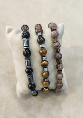 Captiva Stell 3.lü Set Doğaltaş Erkek Bileklik Seti - 2