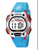 Captiva Digital 30 mt Suya Dayanıklı Işıklı Alarmlı Kronometreli Takvimli Slikon Kordonlu Çoçuk Kol Saati - 4