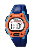 Captiva Digital 30 mt Suya Dayanıklı Işıklı Alarmlı Kronometreli Takvimli Slikon Kordonlu Çoçuk Kol Saati - 1